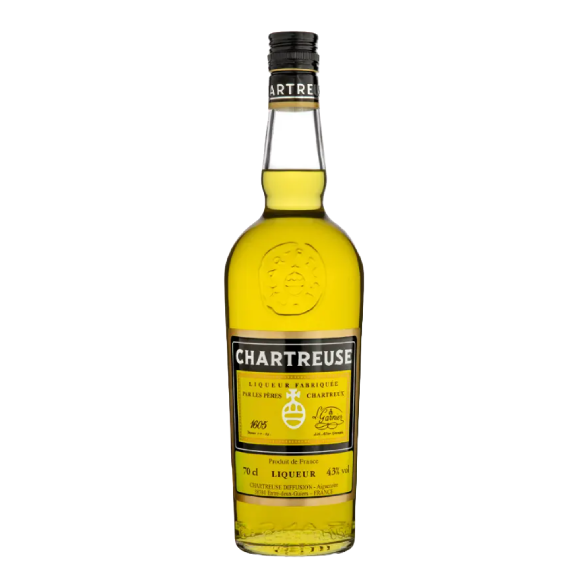 CHARTREUSE 'Yellow' Herb Liqueur from France Bottle (70cl) 43%abv Image